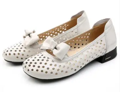 GKTINOO/Летняя обувь из натуральной кожи; женская обувь на плоской подошве с круглым носком; мягкая дышащая женская обувь на плоской подошве; Мокасины для женщин - Цвет: 933 beige
