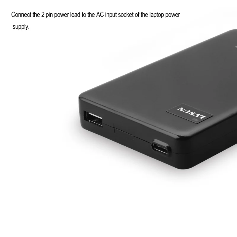  UDOLI 60W Dual USB Type-C Desktop Notebook Laptop adapter Charger for Macbook 12 Inch ChromeBook Pi