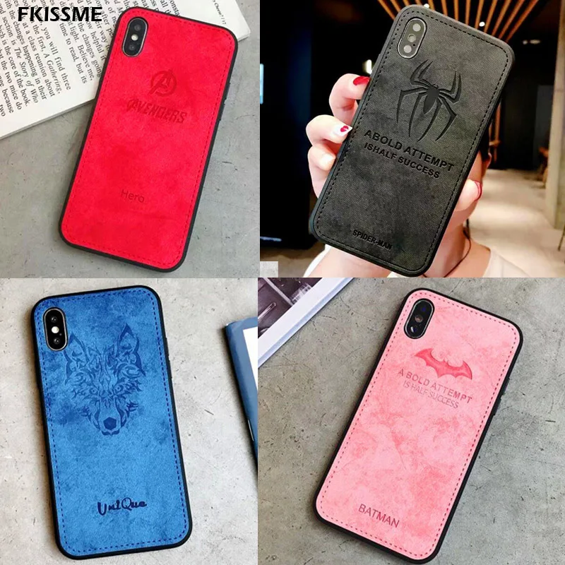 

Marvel Avengers Superhero Batman Spiderman Case For iphone 7 8 Plus 6 6S Phone Cases Soft Cover For iphone X XS MAX XR Fundas