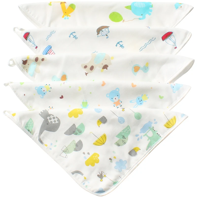 Baby Towel Set For Newborns Cotton Muslin Bamboo Fiber Terry Kids Handkerchief Cute Children Wipes