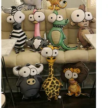 9 стилей, милые игрушки с животными из мультфильмов для подушки, слон, жираф, Зебра, фламинго, Плюшевые Игрушки для маленьких девочек, подарок на день рождения, мягкая подушка, домашний декор