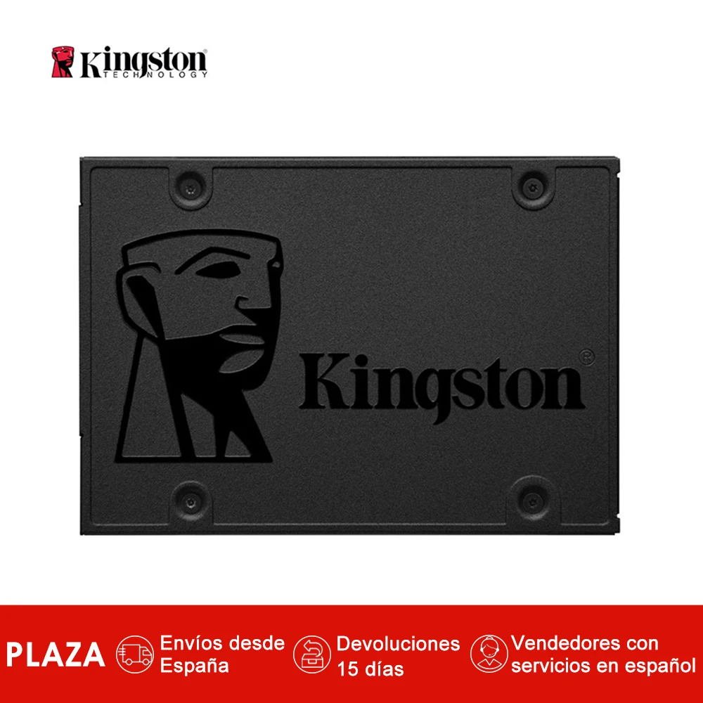 

Kingston Technology A400, 240 GB, 2.5'', Serial ATA III, 500 MB/s, 6 Gbit/s Discos duros solidos internos SSD Color Negro