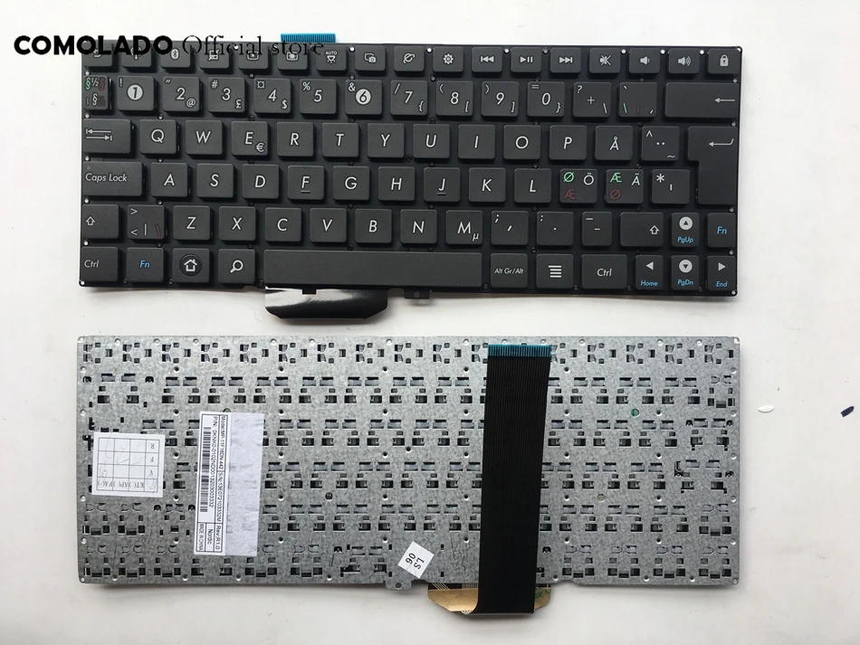 ND Nordic laptop Keyboard FOR ASUS Pad TF201 TF300T TF300TL TF300TG TF201 black without frame keyboard ND layout