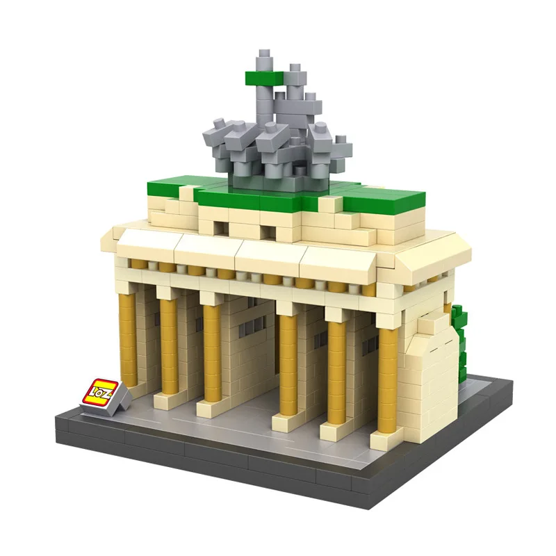 

LOZ World Famous Architecture nanoblock Brandenburg Gate Berlin Germany city mini diamond block model bricks educational toys