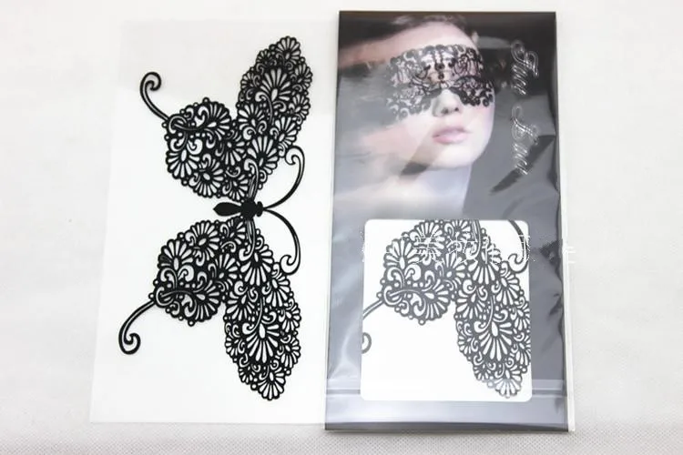 Butterfly Lace Eye Stickers Art  Paper-cutting  Hollow Eye Shadow Stick Halloween Masquerade  Sexy Reusable Beauty Tools