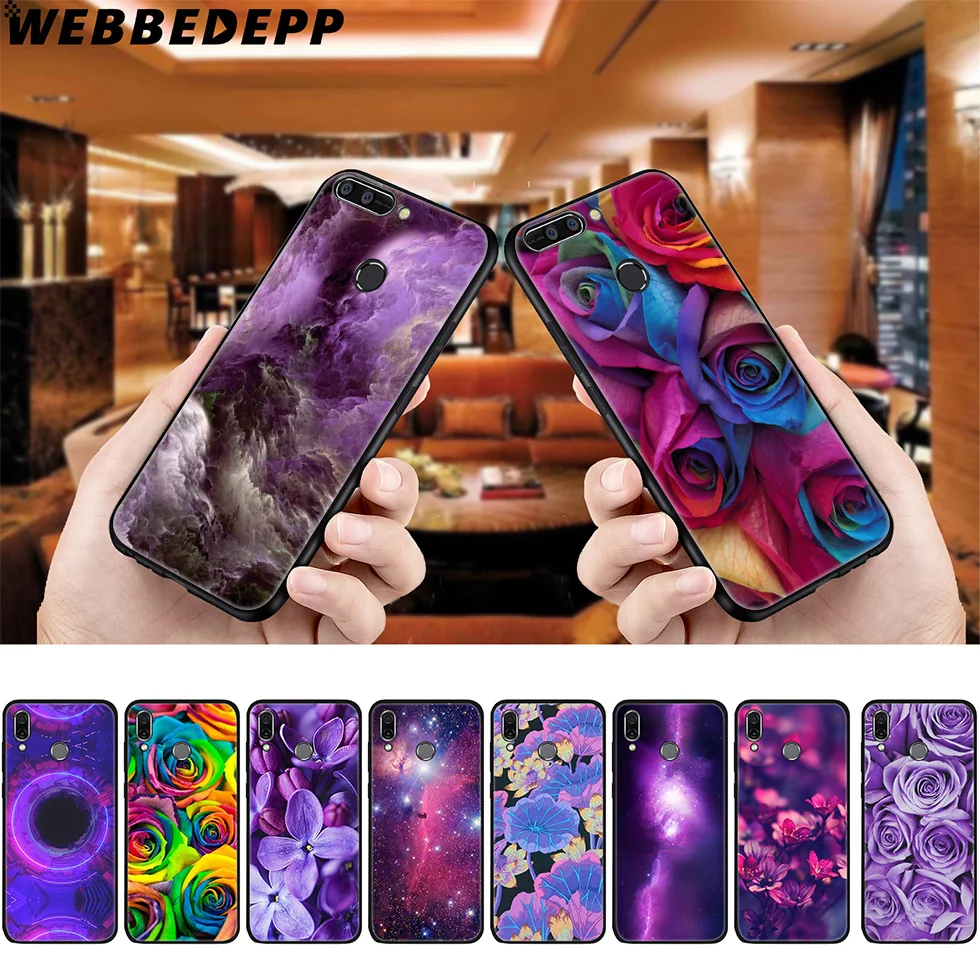 WEBBEDEPP Infinity on фиолетовый мягкий чехол для Huawei P8 P9 P10 P20 P30 Lite Pro P Smart Z Plus 2019 Y6 Prime 2018 2017
