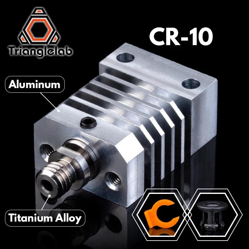 Baratos Trianglelab CR10 disipador de calor Kit de actualización de Hotend de Metal para CR 10 Ender3 impresoras micro swiss CR10 hotend de titanio