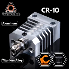 Trianglelab CR10 Hotend dissipador de calor Todo o Metal Kit de atualização para CR-10 Ender3 hotend Impressoras micro suíço CR10 disjuntor de calor de Titânio