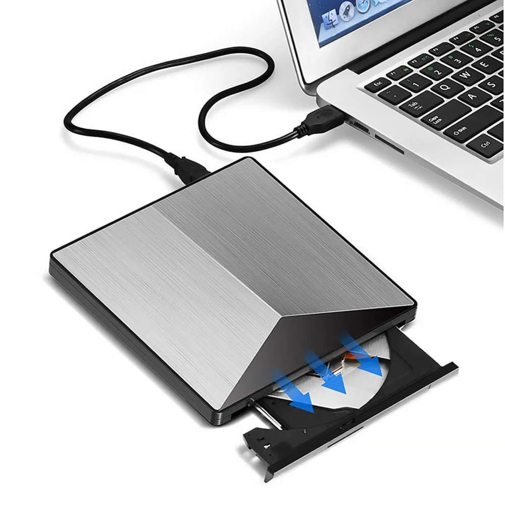 

USB3.0 External DVD Burner DVD Video Recorder Drive Slim Aluminum Alloy Desktop Notebook USB External Optical Drive CD Writer