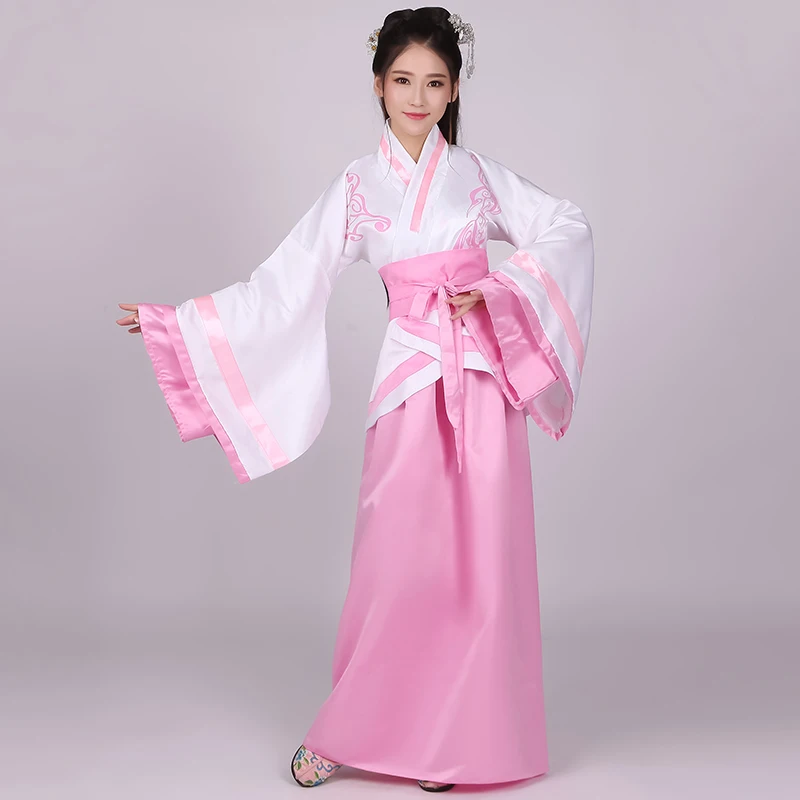 Hanfu Национальный древнекитайский карнавальный костюм косплей древнекитайский карнавальный костюм народное платье женская одежда женское китайское платье для выступлений на сцене DL3188
