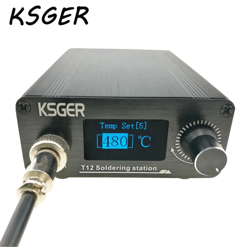 

KSGER T12 Soldering Station V2.0 STM32 OLED Digital Temperature Controller Electric Soldering Irons Stings T12-K B2 BC2 D24 Tips