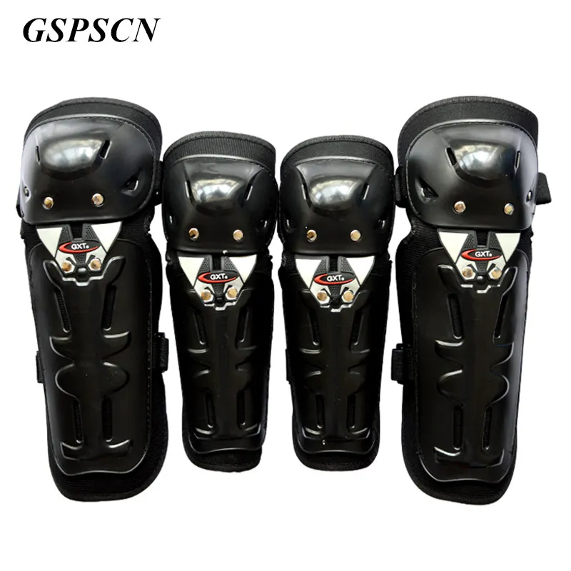 

GSPSCN 4Pcs/Set Motorcycle kneepad Protective Motocross Bike Gear Protector Racing Motocross kneepad Elbow Guard pads