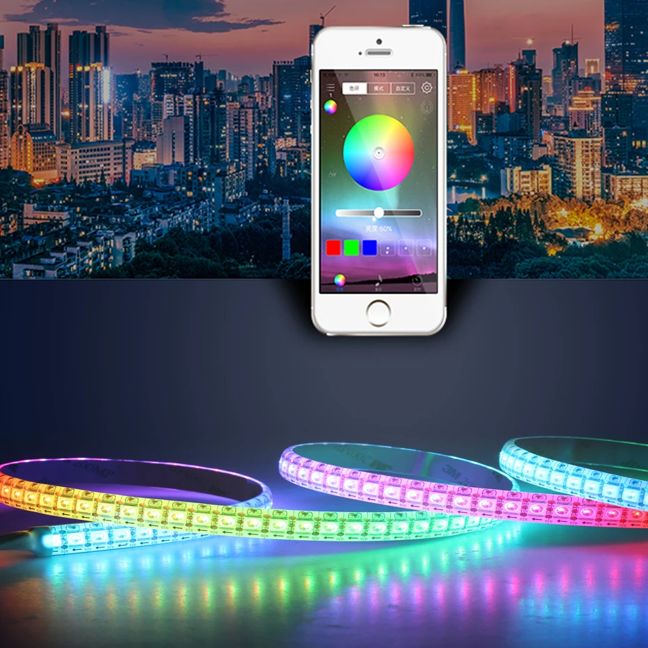 

High Quality LED Dimmer DC 12V 24V 12 V Remote Control For Led Strip Lights Brightness Speed Dimmer Bluetooth Controller