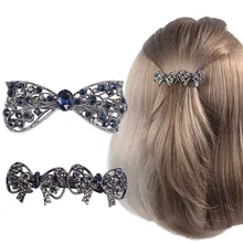 Винтажные аксессуары для волос ювелирные Заколки Sparlkling Бабочка бант заколка для волос ретро украшения для волос