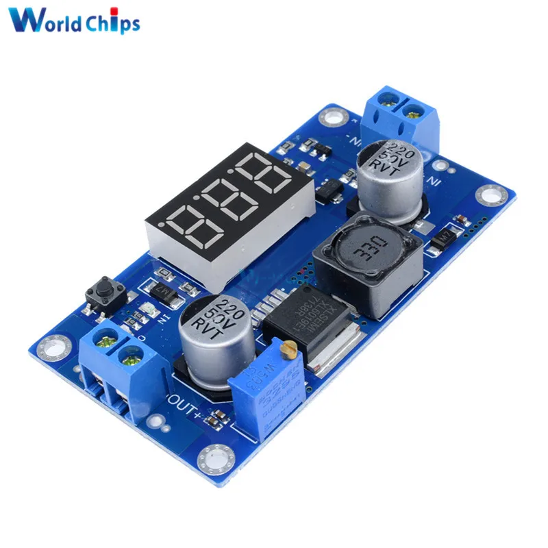 

DC-DC XL6009 Digital Boost Step Up Power Supply Module Adjustable 4.5-32V to 5-52V Step-up Voltage Regulator With LED Voltmeter