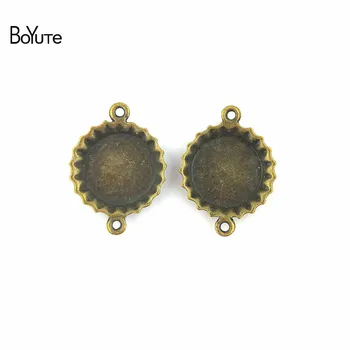 

BoYuTe (40 Pieces/Lot) 16MM Vintage Antique Bronze Plated Metal Zinc Alloy Beer Bottle Connectors Charms Diy Jewelry Accessories