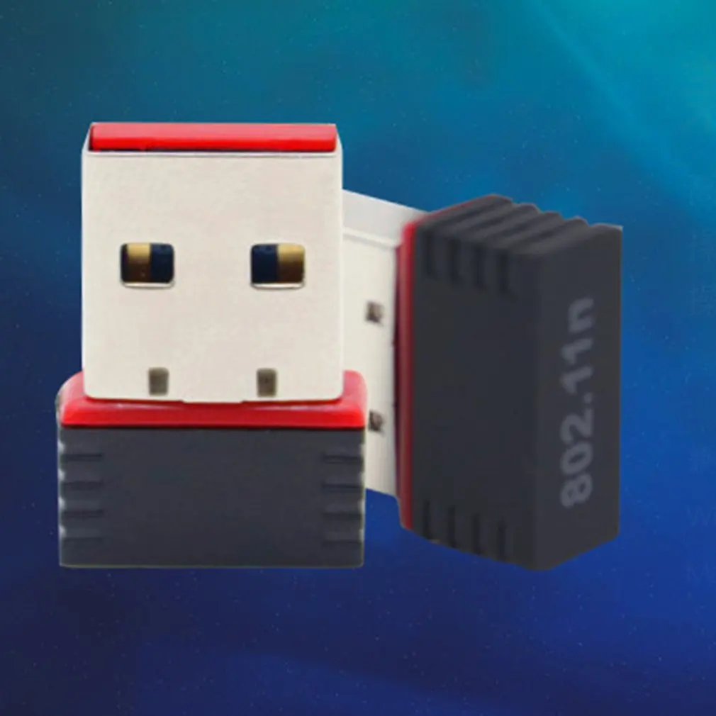 Мини 150 Мбит/с USB 2,0 WiFi беспроводной адаптер 150 сетевая LAN Карта 802,11 беспроводной адаптер подходит для Apple Mt7601 Red Edge