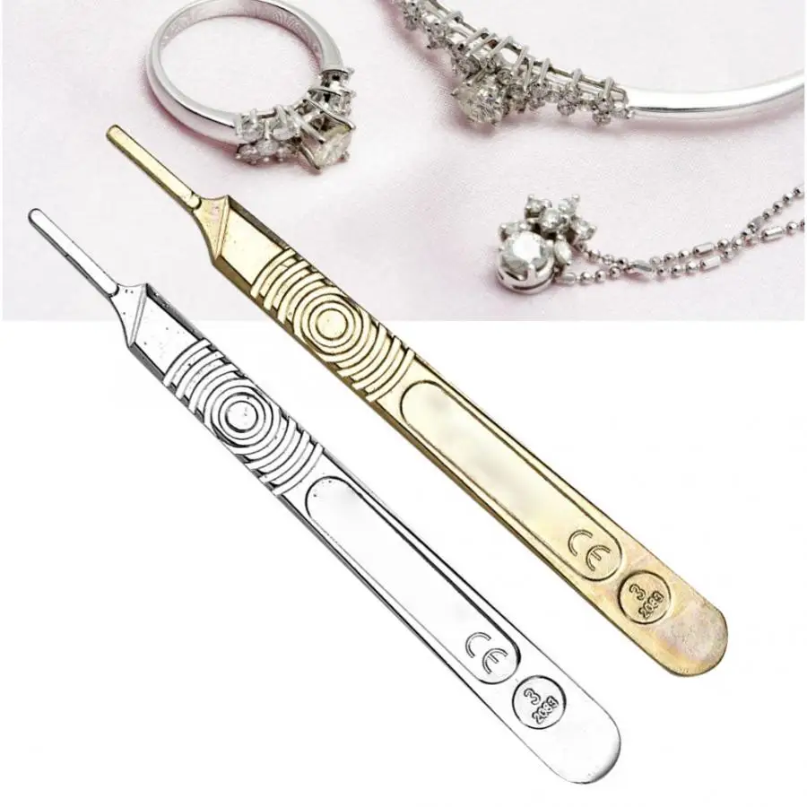 

Professional Metal Jewelry Graver Handle Knife Scalpel Handle Jewelry Medical Tools Accessory Jewelry Making Tool for Jeweler c