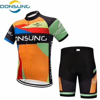 

DONSUNG New Cycling jersey Set Summer Bicycle Clothing Maillot Ropa Ciclismo Hombre MTB Bike Clothes Sportswear Suit Cycling Set