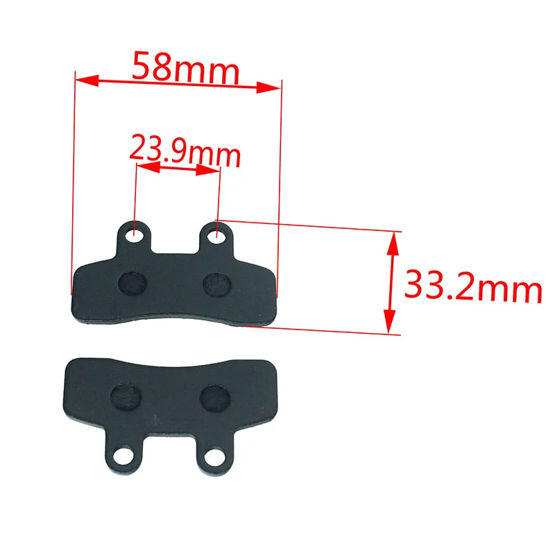 Black Brake Shoe Sets Brake Pads Shoe Apollo Orion Coolster Pit Dirt Bike For 125cc 110cc 70c 50cc Pit Bike Motorcycle 2DS-111-1