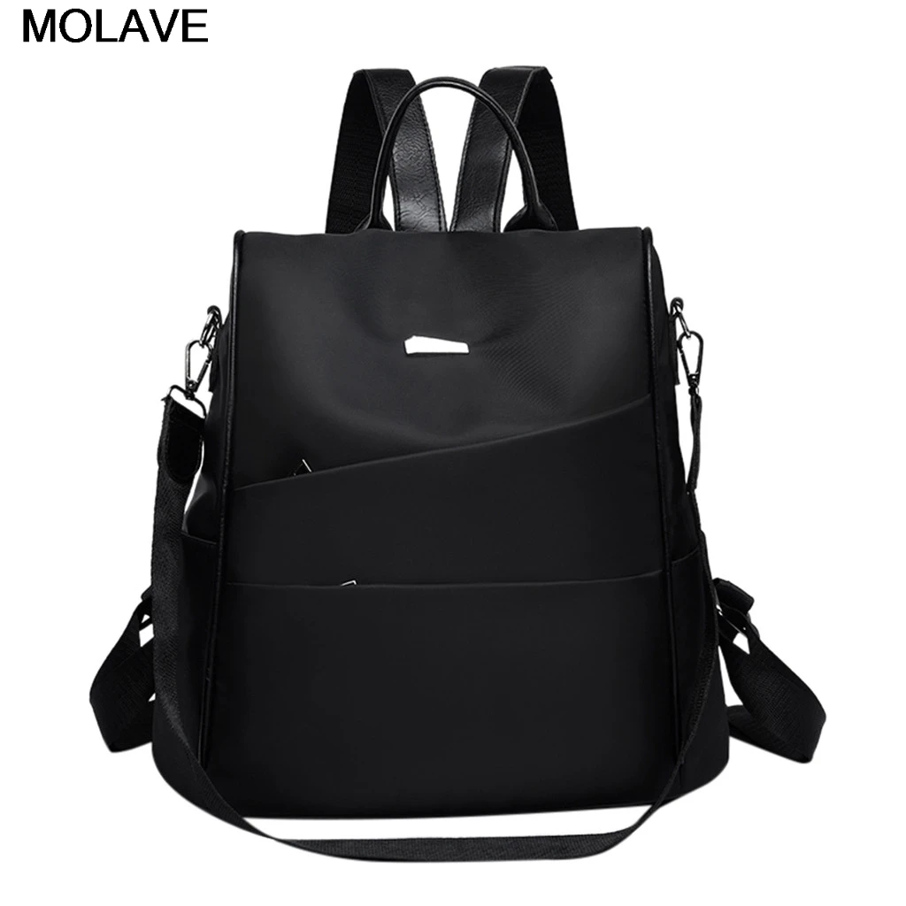 

MOLAVE Backpack Women Oxford Multifuction Bagpack Casual Anti Theft Backpack for Teenager Girls Solid Schoolbag mochila 16JUNE24
