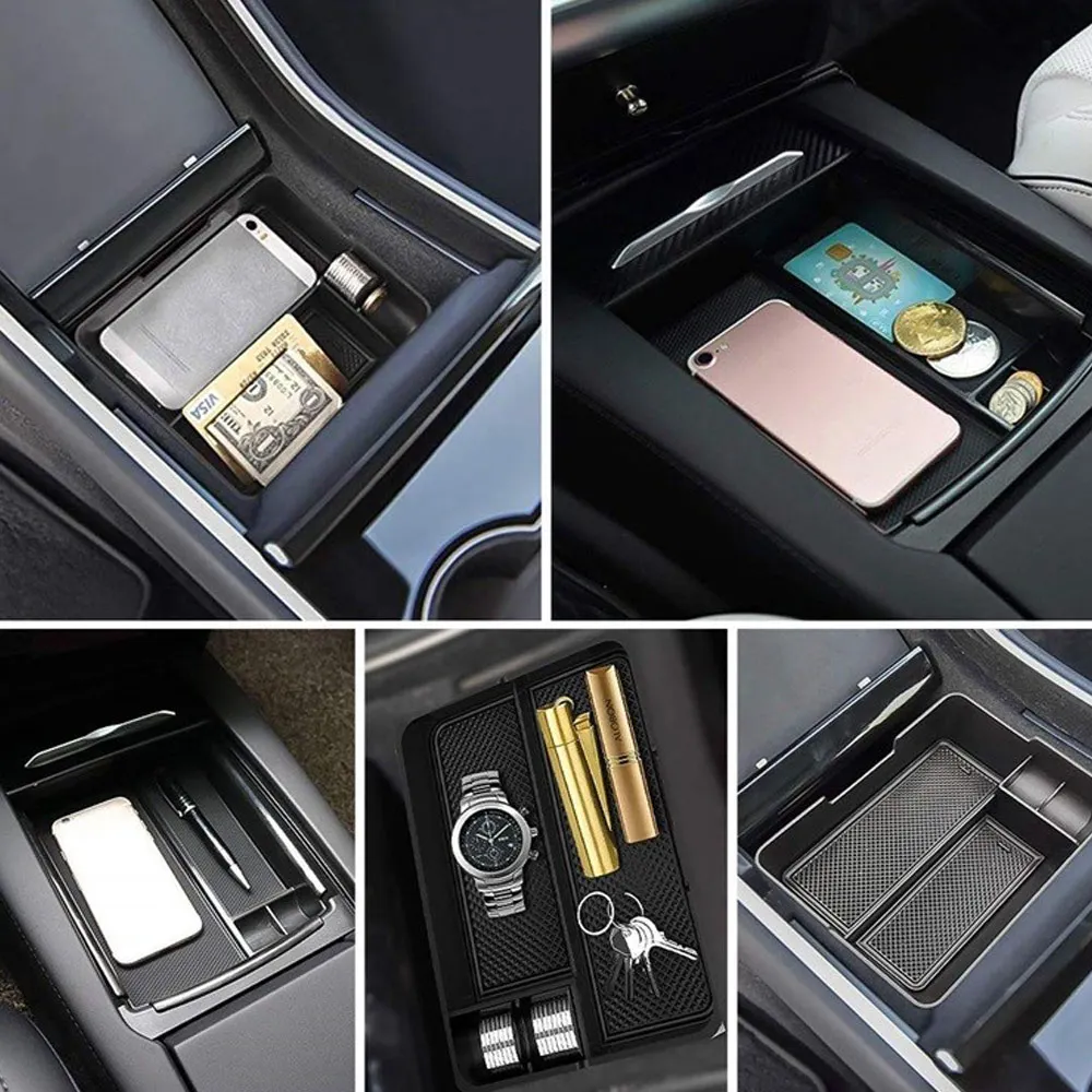 Для Tesla модель 3 BlueStar аксессуары центральный автомобильный подлокотник для хранения коробка авто контейнер перчатка Органайзер чехол