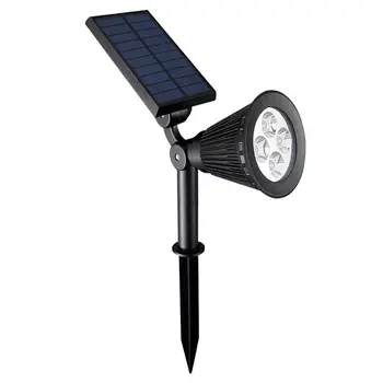 

Intelligent Light Control Wall Light Solar Spotlight Waterproof Colorful 4 LED Landscape Light Adjustable Garden Courtyard Lamp