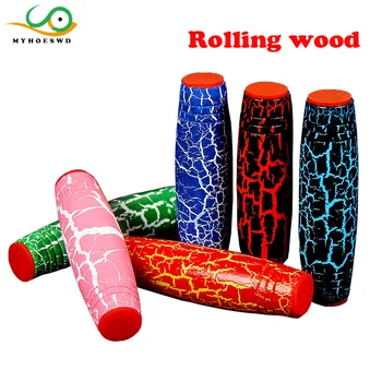 

MYHOESWD Funny Wooden Toys for Adult Fidget Stick Flip Stress Reliever Desk Toy Antistress Desktop Roller Toy Party Toys Gift