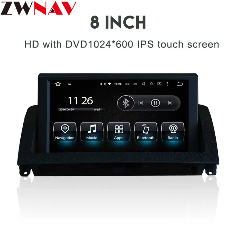 Cheap 8" Android 8.0 Car Multimedia Player for Mercedes Benz C Class W204 2007-2011 with GPS Navigation DVD USB AUX SD WiFi 8Core 4+32 11