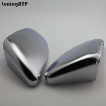 

PAIR Matte Electroplated Silver Door Wing Mirror Replacement Covers Caps for Volkswagen Golf Mk7 Golf 7 GTI