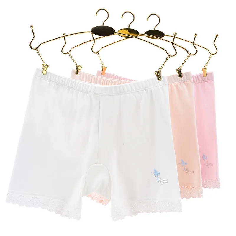

2 loaded girls underwear summer anti-exposure safety bottom pants student girl children's clothing four-corner boxer shorts