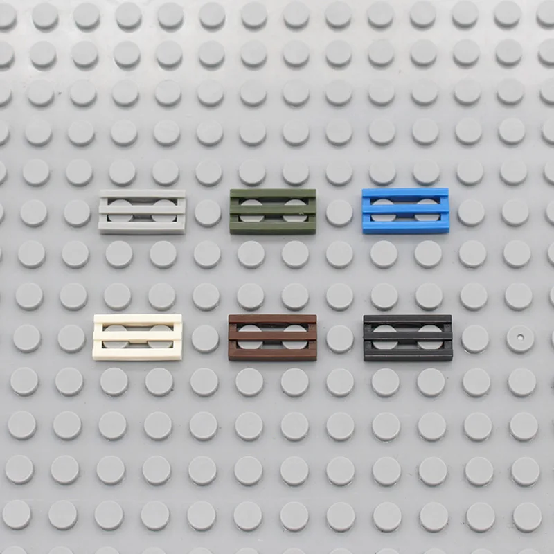 Moc Tile модифицированный 1X2 решетка 2412 параллельные линии DIY просвечивающие