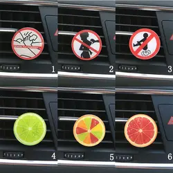 Новый Забавный узор автомобильный ароматизатор на клипсе пародия выражение автомобиля Outlet духи