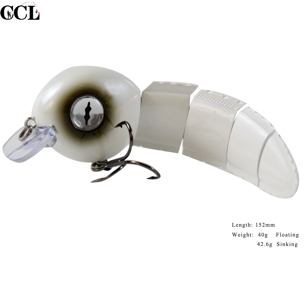 

Custom Tadpole Jointed Fishing Lures 6 inch 40g Hard Plastic Body Jointed Swim Bait Floating Sinking Fishing Bait Trout Lure New