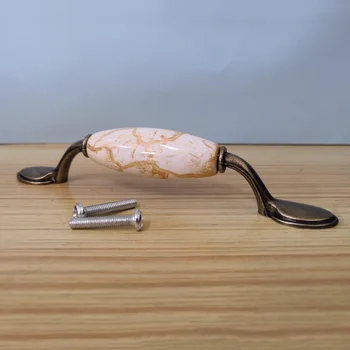 

Ceramic Door Handles European Antique Furniture Handles Drawer Pulls Kitchen Cabinet Knobs and Handles