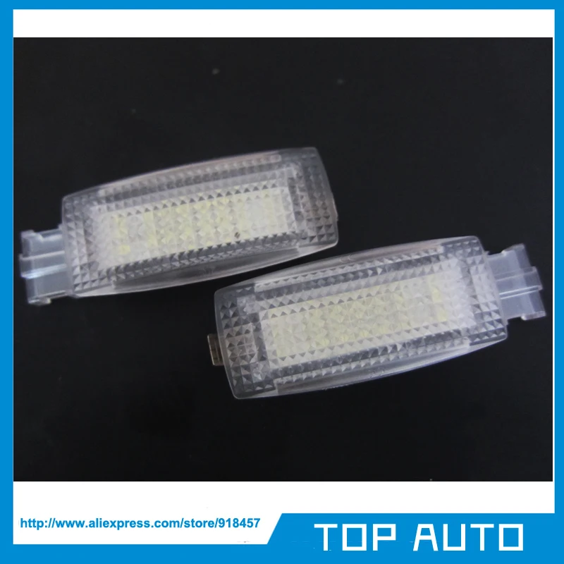 

2X Error Free LED Vanity Mirror Light for VW EOS Golf5/6 Jetta Passat Polo Scirocco Sharan Tiguan Touran Skoda Seat