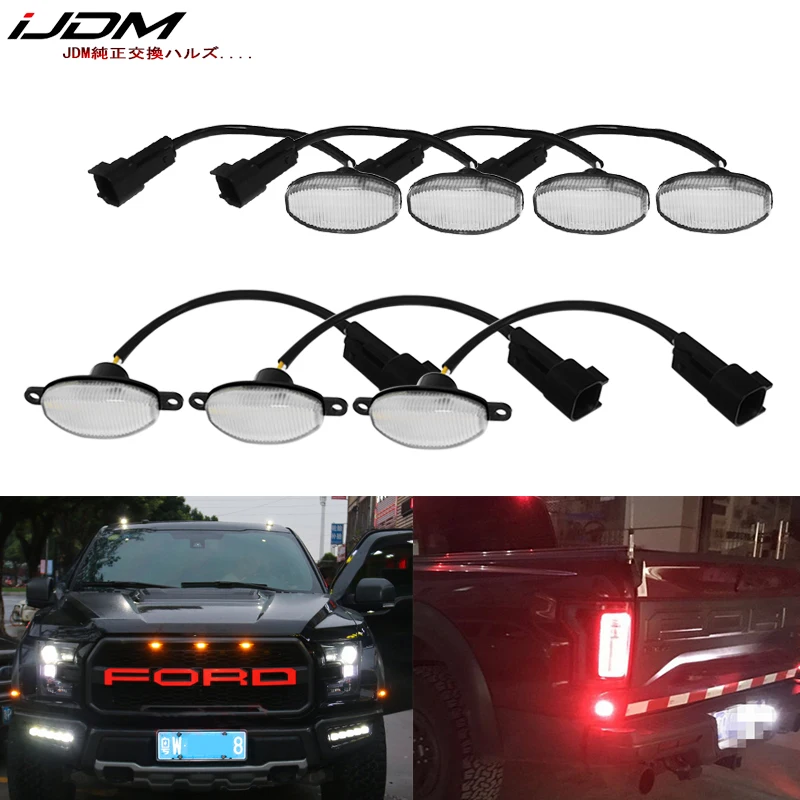IJDM 7 шт. 84 SMD светодиодный для 2010 2014 Ford Raptor Grill ходовые огни и передние/задние