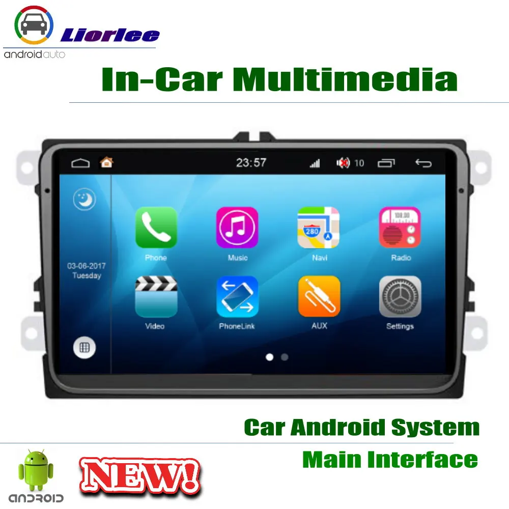 Sale Carplayer Android System Core A53 PX5 9" HD IPS LCD Screen For Volkwasgen VW Eos 2006~2015 Radio Player GPS Navi Multimedia 1