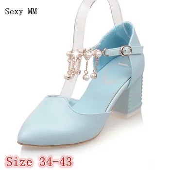 

High Heels D'Orsay Pumps Women Summer High Heel Shoes Stiletto Woman Party Wedding Shoes Kitten Heels Plus Size 34 - 40 41 42 43