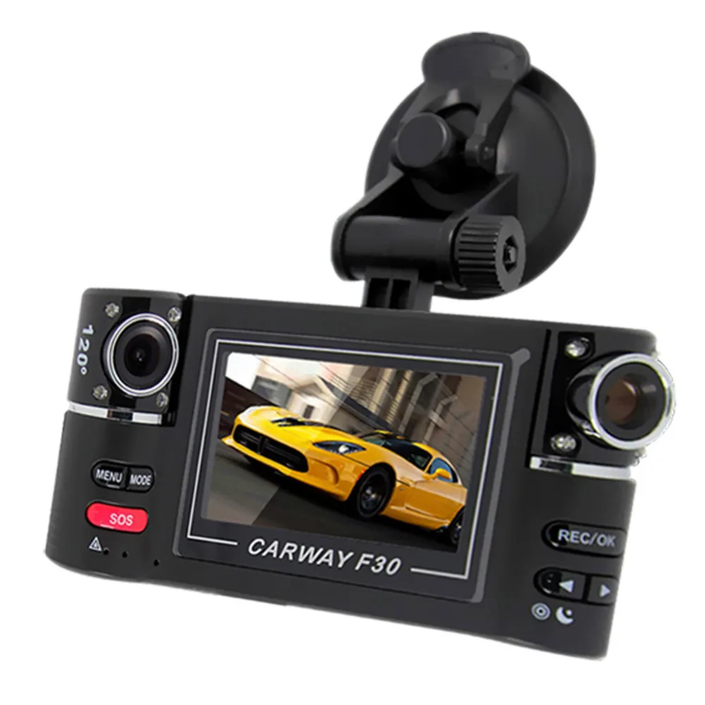 Car Camera Dual Lens F30 2.7" Car Camera Night Vision HD Car DVR