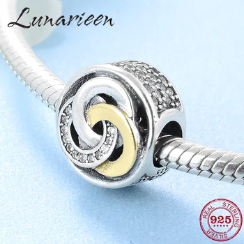 

Authentic 925 Sterling Silver Fashion three round shape fine beads Fit Original Pandora Charm Bracelet Jewelry making
