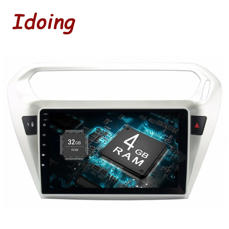 

Idoing 1Din 9inch Android8.0/7.1 Car Multimedia Player Fit Peugeot 301&Elysee Steering wheel Octa Core Fast Boot 4G+32G Radio