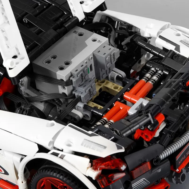 Техника 1:10 Масштаб rc Супер спортивный автомобиль McLaren P1 ICARUS moc блок с светильник APP