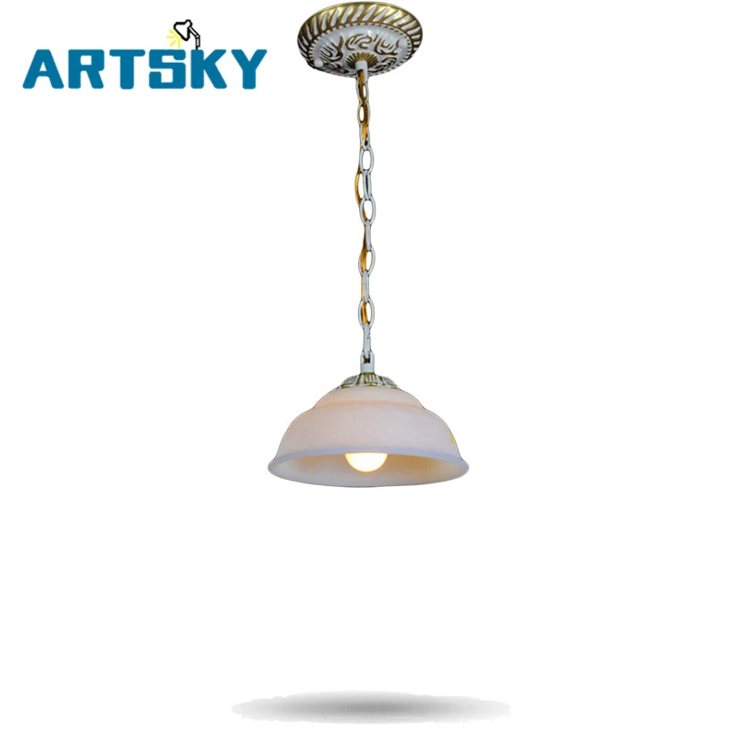 

European - Style Retro Pendant Lights Fixture Living Room Bedroom Restaurant Bar Lamp Single Head Entrance Lamps Pendant Hang