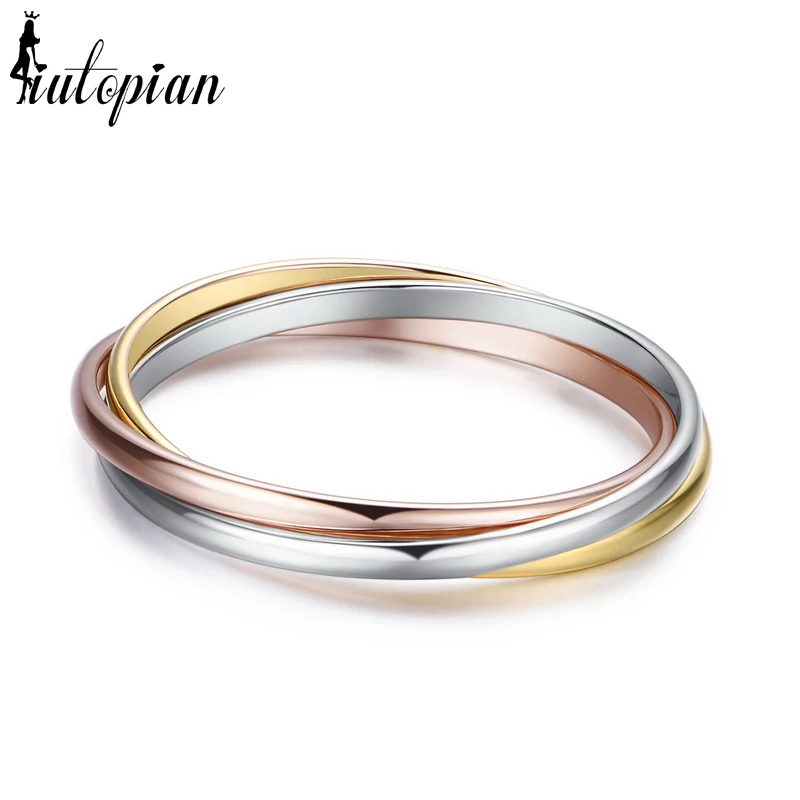 

Iutopian Brand 3 Colors Ring Set Include 3 pieces ring for girlfriends Anti allergy #RG93048