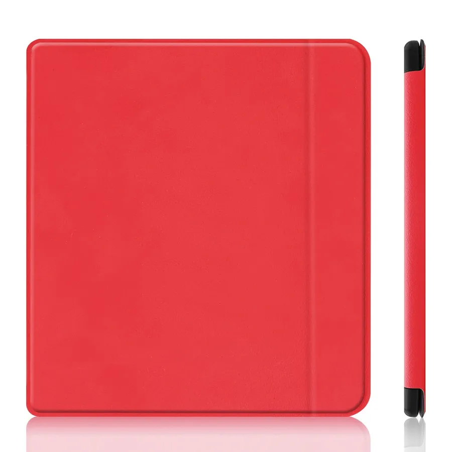 Умный кожаный чехол для Kobo Forma 8 дюймов ультра тонкий твердый с автоматическим пробуждением сна чехол для Funda KoboForma электронные книги Чехол - Цвет: red