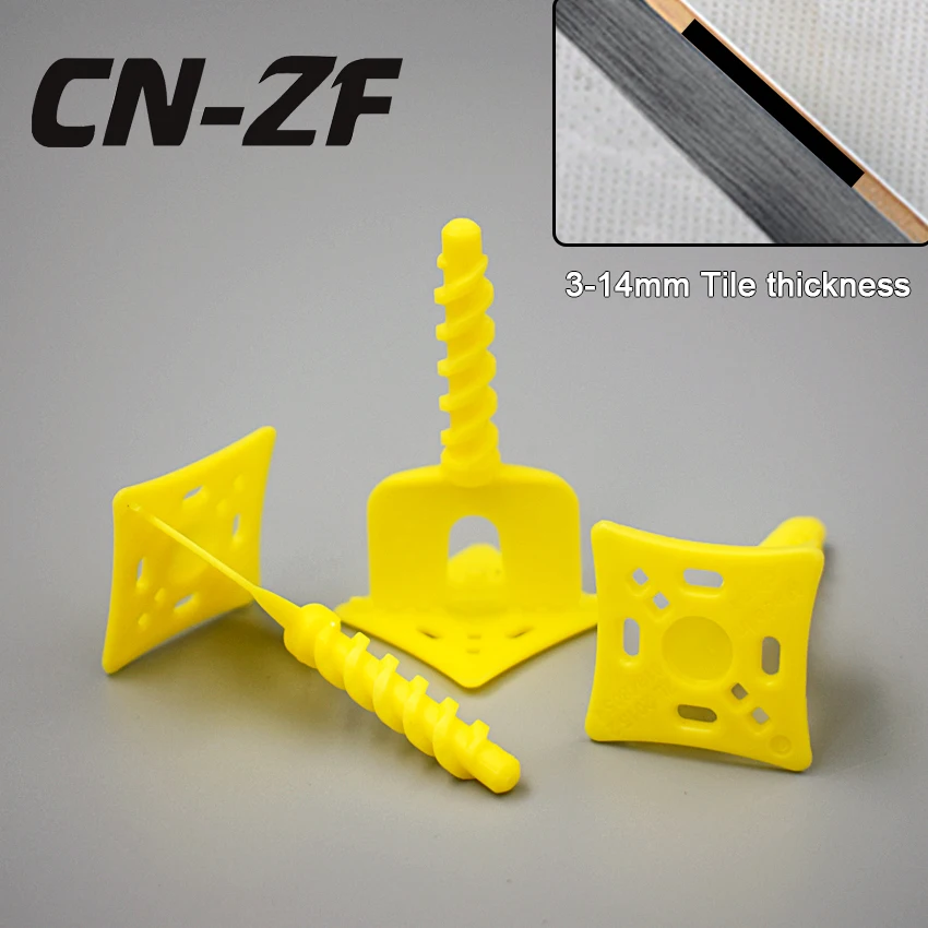 CN-ZF, 50 шт., пластиковые керамические инструменты, прокладки для выравнивания плитки, выравниватели для пола, система выравнивания плитки, зажимы, 1 мм, для напольной плитки