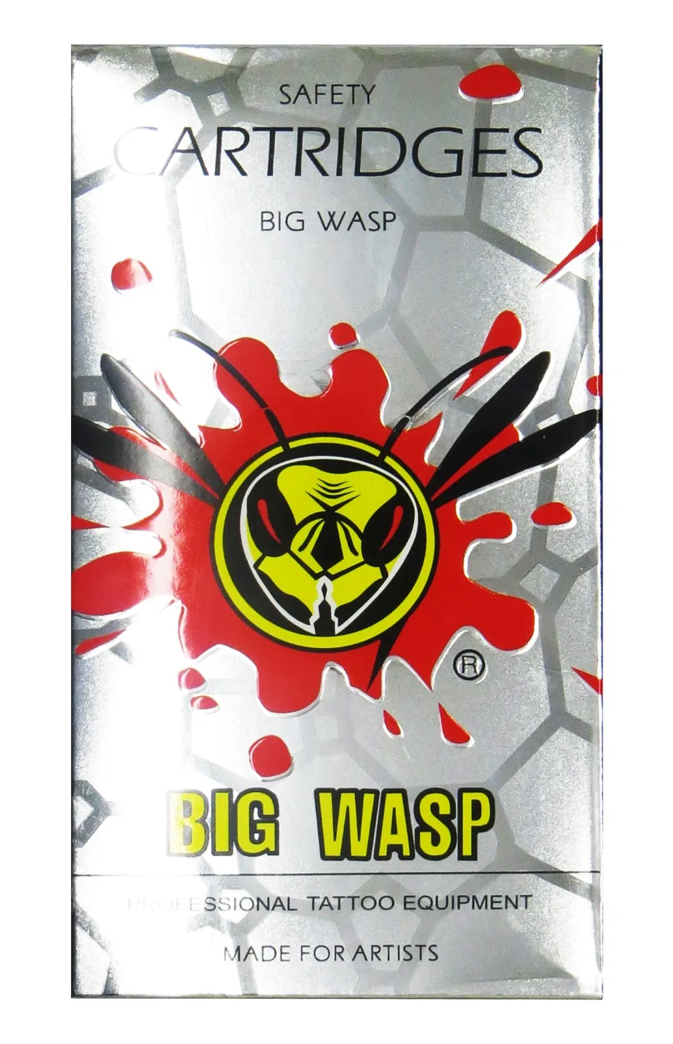 Original BIG WASP Gray Tattoo Needle Cartridge 1 Round Shaders (1201RL) 20Pcs/Box |