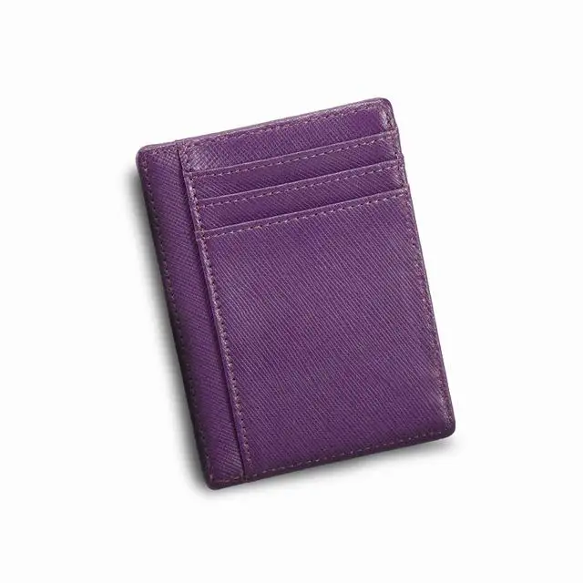 SIKU женский кожаный держатель для карт, модные визитницы, фирменные визитницы - Цвет: Purple