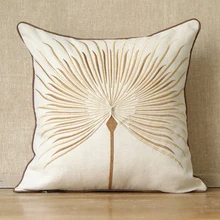 High fashion löwenzahn kissen rustikalen stickerei baumwolle leinen kissenbezüge heim dekoration sofa kissenbezüge kissen sets